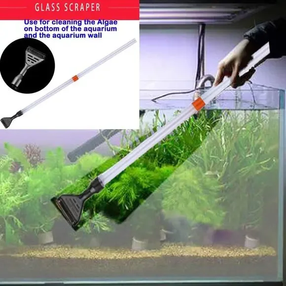 Aquarium Gravel Cleaner Siphon Fish Tank Vacuum Cleaner for Absorb Dirt Wash San - Picture 5 of 6